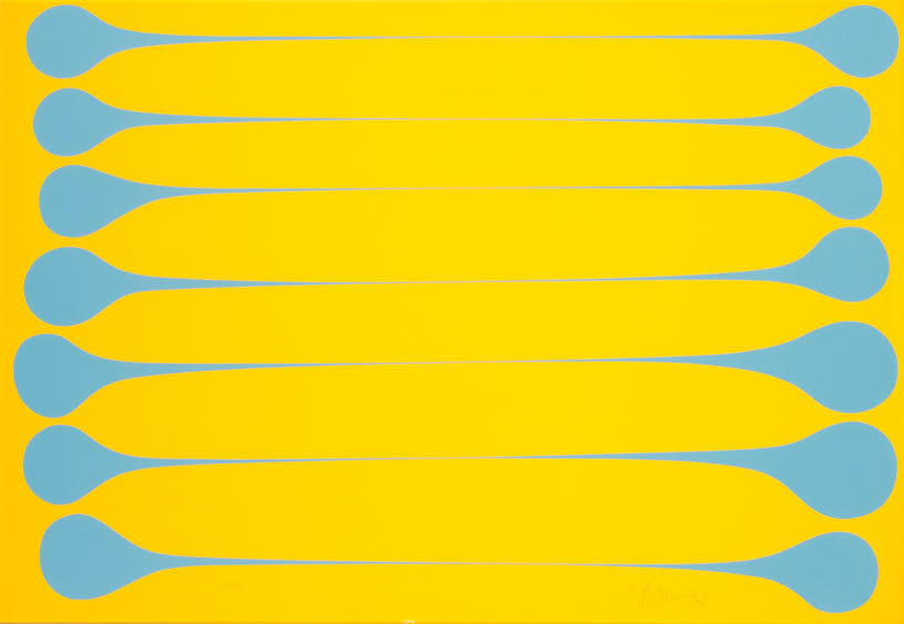 Blue on Yellow Stretch